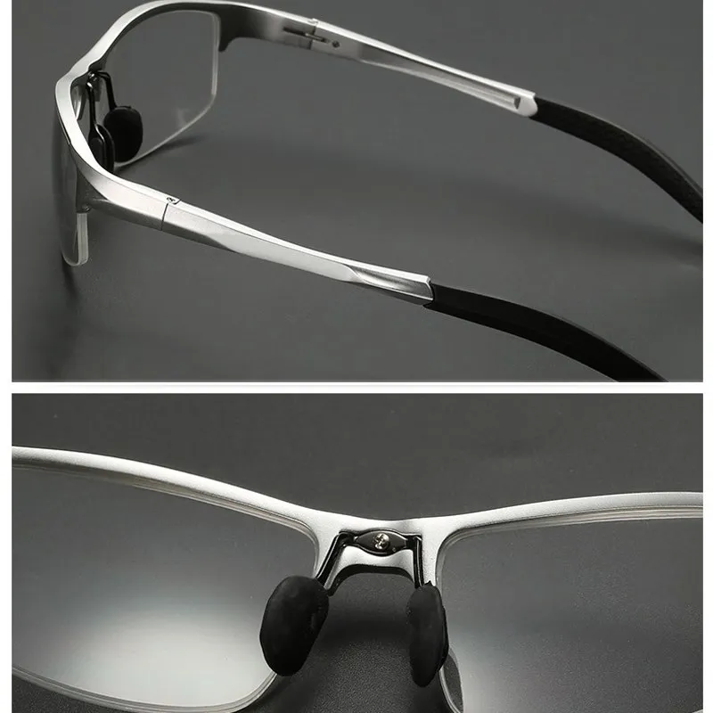 Eyeglasses Frames Eyeglass Frames Myopia Glasses Optical Glasses Aluminum Men Eyeglasses Fashion Myopia Optical Computer Glasses Frame Brand Design Plain Eye Glasses Retro De Grau Femininos