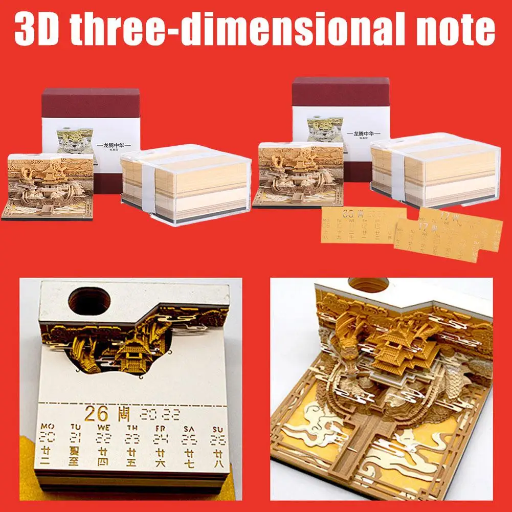 

3D трехмерный блокнот для записей, бумажный подарок, кавайная настольная книга, аксессуары, заметки, милый День рождения Y7D7