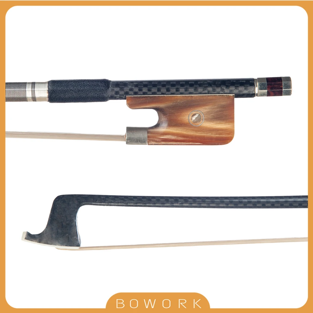 

Durable 15" 16" Viola Carbon Fiber Arch Graphite Weave Viola Bow Ox Frog Real Mongolia Horsehair Viola Bridge String Instrument