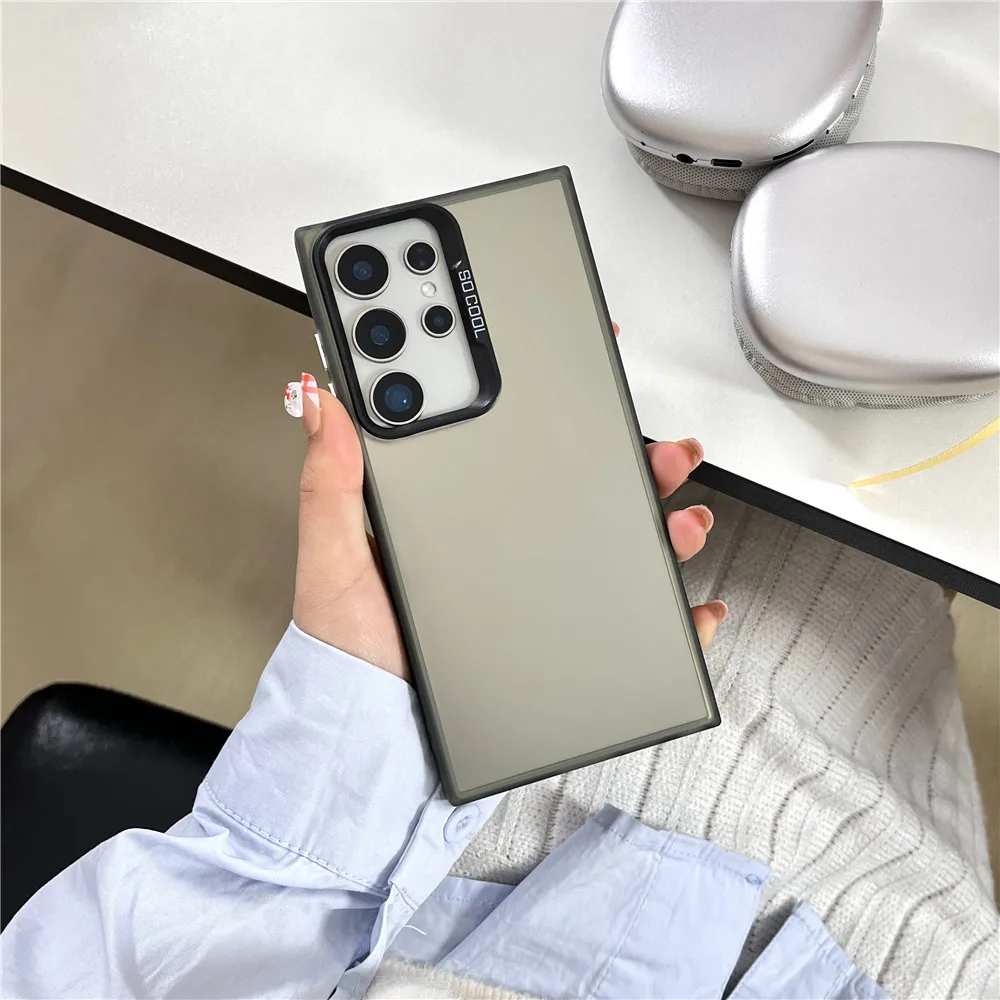 Fashion Laser Shockproof Matte Bumper Phone Case