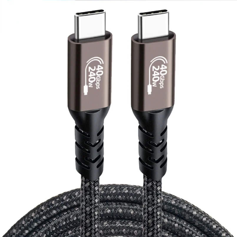 USB4 Cable Thunderbolt 3/4 40Gbps USB C 4K Video PD240W Fast Charger for M1 Macbook Pro Hard Disk USB4.0 Gen3 Data usb cable
