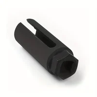 Black Narrow Mouth Oxygen Sensor Sleeve European Style Cxygen Sensing Socket Wrench for Automotive 3