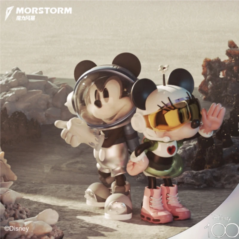 

MORSTORM Disney Universe Special Team space Mickey Minnie hand do 15CM tide play figurine gift collection animation peripheral