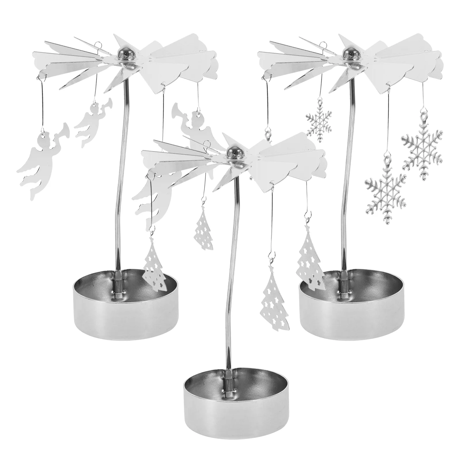 

Candlestick Candle Carousel Christmas Hummingbird Candle Holder Valentines Gift Romantic Candle Stand Carousel Candle Holder