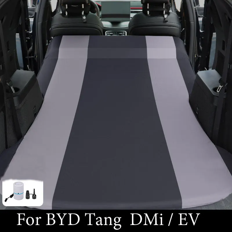 Car Travel Bed For BYD Tang DMi EV Inflatable Air Mattress with Air Pump Self-driving Tour Bed SUV Outdoor Camping Sleeping Mat