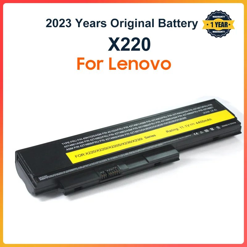 

Cell Laptop Battery For Lenovo Thinkpad X220 X220I X220S 42T4899 42T4900 42T4942 42T4872 42T4865 42T4866
