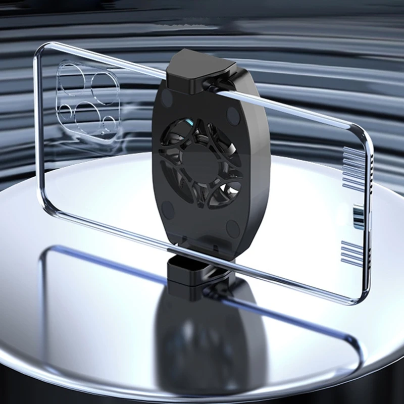 USB 전원 휴대폰 쿨러, 선풍기 냉각 라디에이터, 4-6.7 인치 스마트폰용, 신축성 클립, 능동 냉각 선풍기