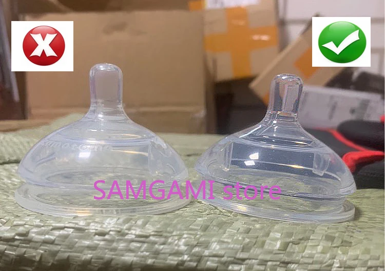 Baby nipple silicone Replacement Nipples in Variable Flow for Ages 0-3Months 3-6 Months /6 Months 2pcs nipples for Como tomo silicone nipple shield