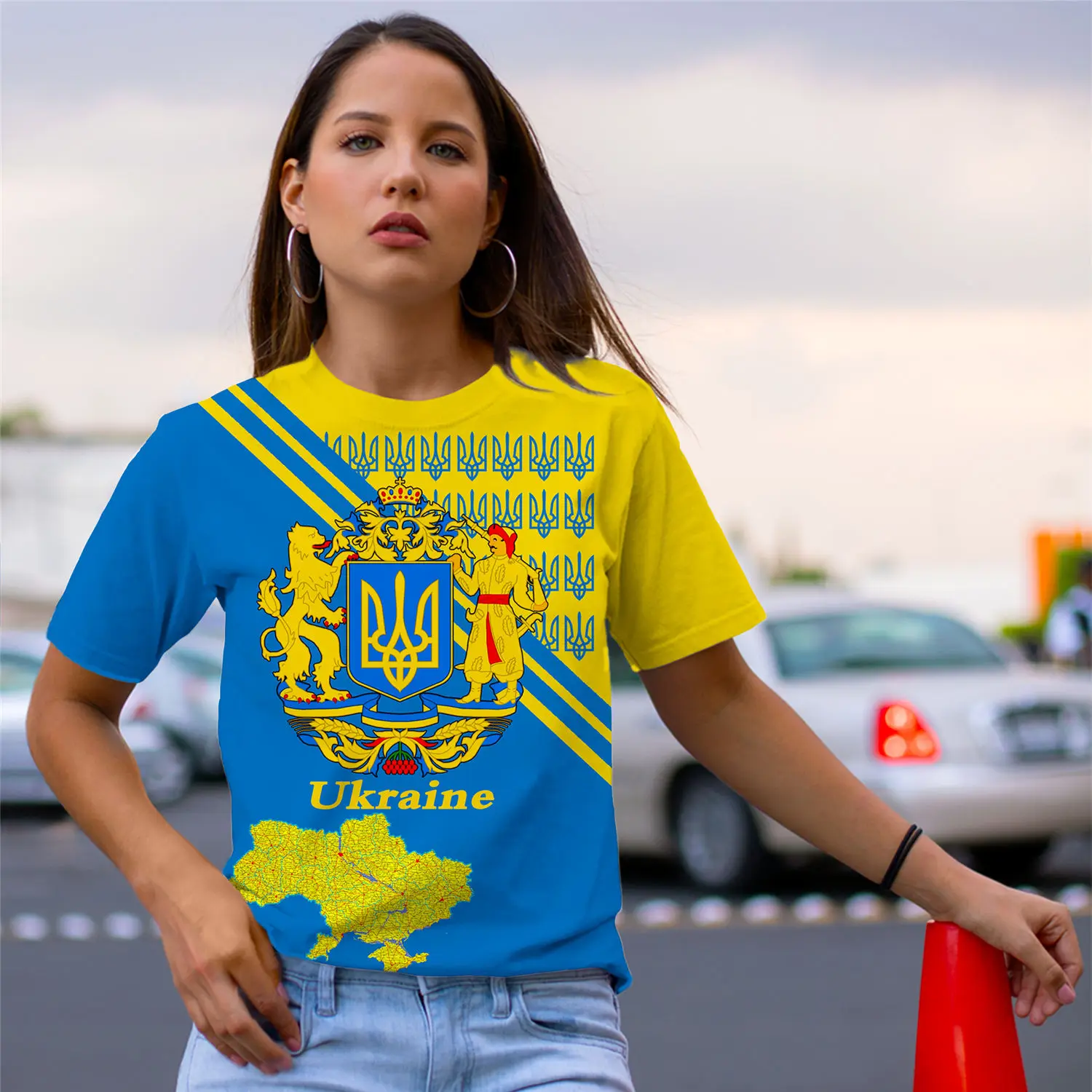 Ucrania Slava Ucrania Tryzub Ucrania Bandera Gloria A Ucrania Camiseta Unisex