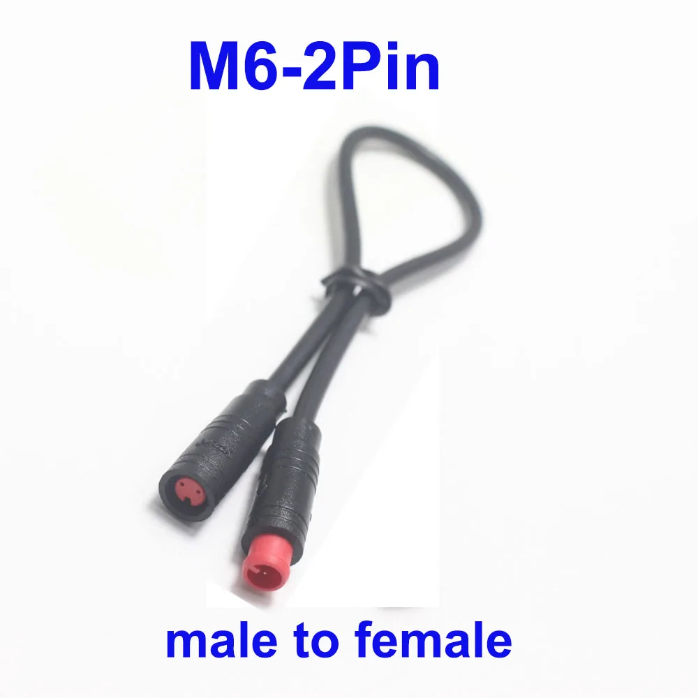 Waterproof 6-Pin Electric Connector Plug for Scooters - Male/Female Signal Sensor Cable