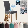 Soft Cheap Waterproof Chair Covers Solid Colours Chair Cover Stretch Elastic Office Chair Banquet Furniture Protector Home Decor 1