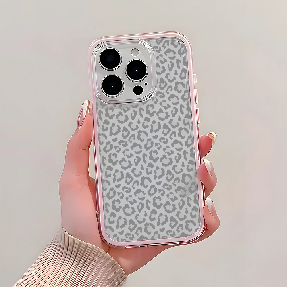 Leopardenmuster 2-in-1 Transparente Handyhülle für Samsung Galaxy S26 Ultra S25 S23 S24 S22 Plus A57 A37 A55 A54 A36 A35 A16 Cover – Detail 9