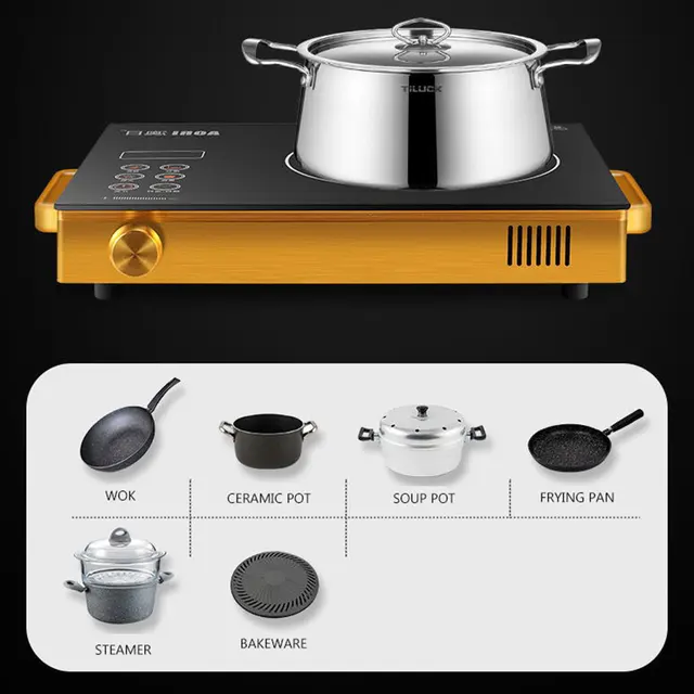 3000W Stainless Steel Electric Cooker Hob Ceramic Stove Household Convection Stove High Power Induction Cooker hob 3
