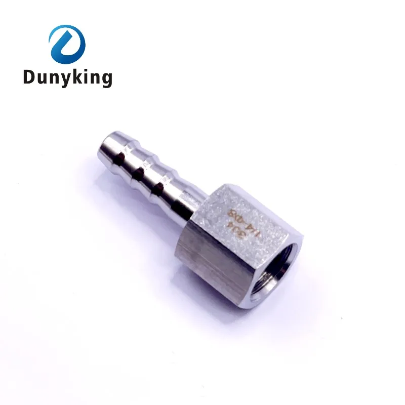 Pipe Fitting Water Pipe Fitting Hose Pipe Fitting Hose Barb Tail 6/8/10/12/14MM SS304 Stainless Steel Pipe Fitting 1/8" 1/4" 3/8" 1/2" BSP Female Connector Joint Coupler Adapter