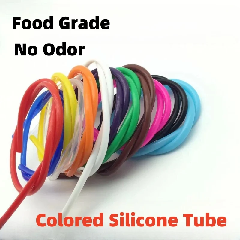 Silicone Tube 1/2/5 Meter ID 1 2 3 4 5 6 7 8 9 10 mm Flexible Rubber Hose Food Grade Soft Drink Pipe Water Connector silicone tube,rubber tubing,rubber tube,rubber hose
