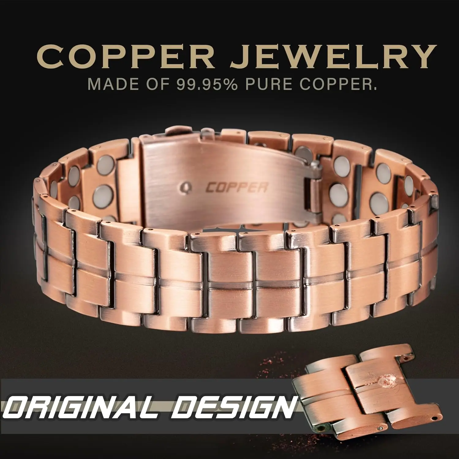 ARADOO 3X Strength 3500 Gauss Neodymium Magnetic Copper