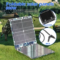 Panneau solaire pliable 800W, chargeur portable 18V, générateur de station d'alimentation à haute efficacité pour voiture, bateau, caravane, camping 1