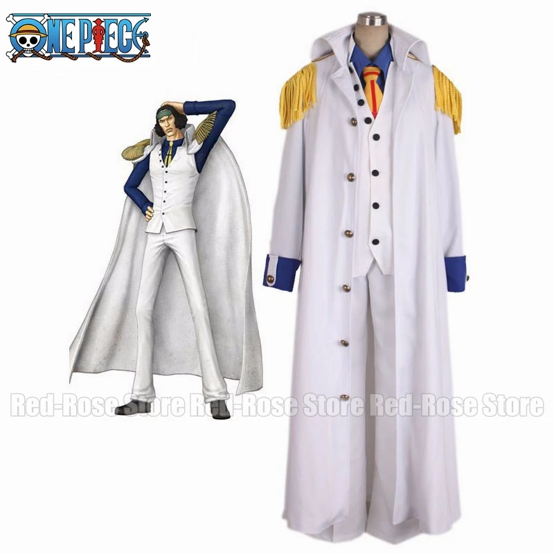 

Customize for adults New Adult Aokiji White Cosplay Costume Marines Cosplay For Halloween Christmas