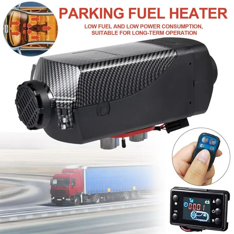 

Car Heater 5KW 24V Diesel Air Heater With LCD Switch Silencer Remote Control Car Truck Boat Bus Winter Air Diesel Parking Heater