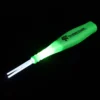 Portable Stainless Steel Ear Spoon Luminescence LED Ear Spoon Irrigation Syringe Set(Spoon Random Color, Bent Syringe with 2