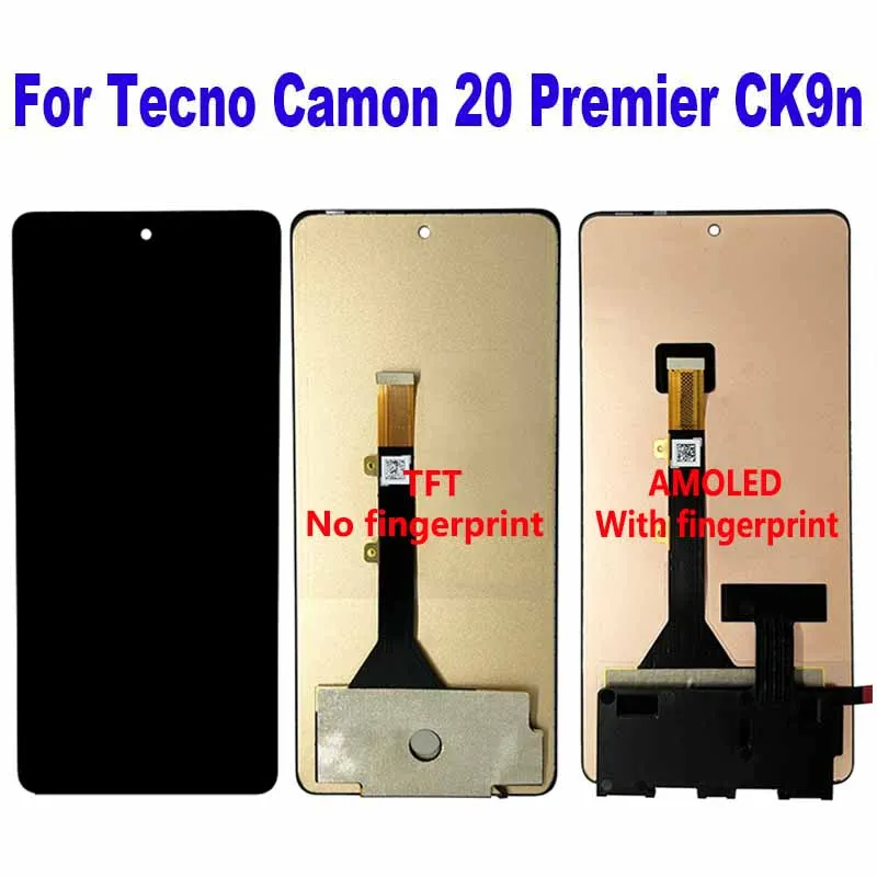 

For Tecno Camon 20 Premier CK9n LCD Display Touch Screen Digitizer Assembly Replacement Accessory