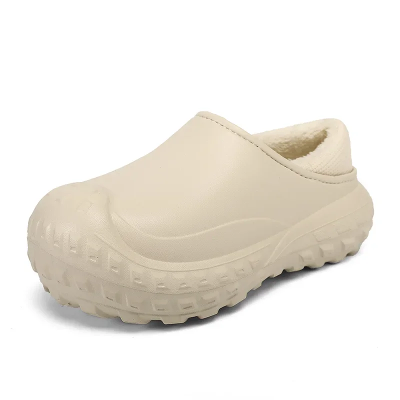 

Fashion Unisex Platform Tire Cotton Shoes Warm Winter Garden Clogs for Men Women Waterproof Indoor Outdoor Slippers Casual Shoe
