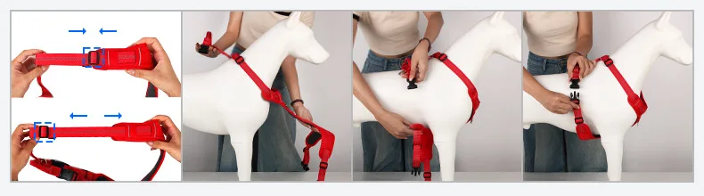 Arnés para perros transpirable y reflectante para actividades_voghion.com