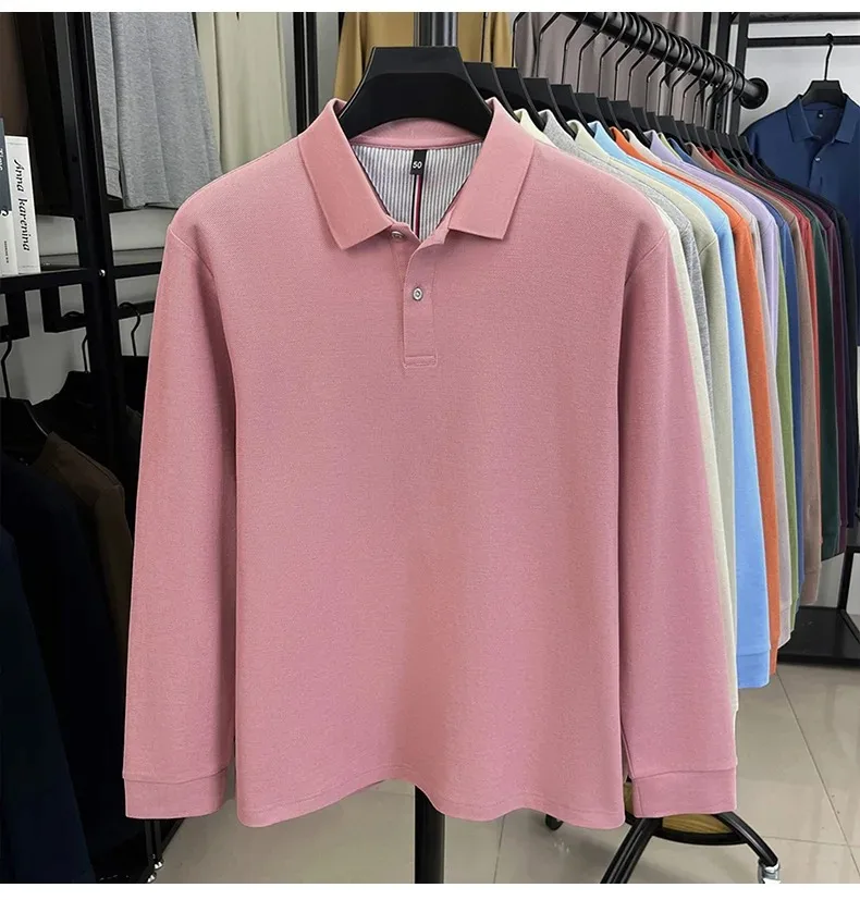 Men’s autumn cotton polo shirt for daily wear