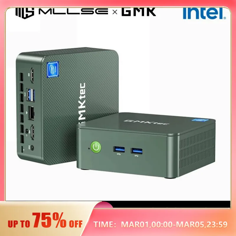  GMKtec G3 Mini PC Alder Lake N100 Windows 11 Pro Intel 12th DDR4 8GB RAM 256GB ROM WiFi 6 BT5.2 Desktop Computer Mini Pc Work 