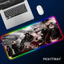 Jogo de jogo de instalação de led rgb slipmat do jogo do mousepad do jogo do jogo do azur da pista sexy