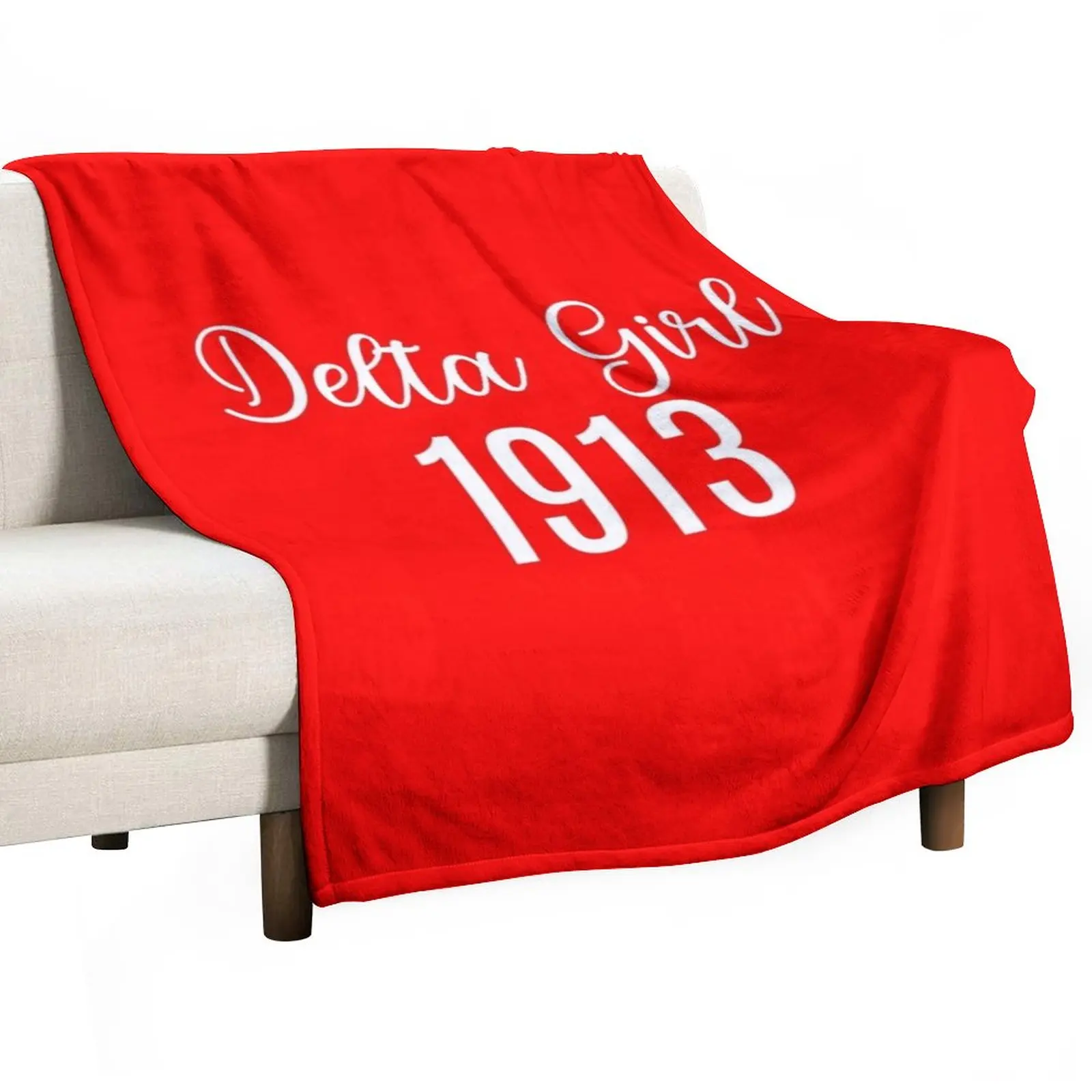 

Delta Girl 1913 Throw Blanket Decorative Sofas Plush Fluffy Softs Luxury Brand Blankets
