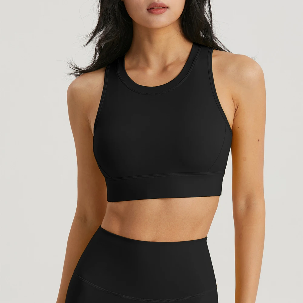 WISYOA Hollow Out Back Sports Bra for Women Gym Tank Top for Fitness Female Sportswear Push Up Yoga Vest Workout Underwear