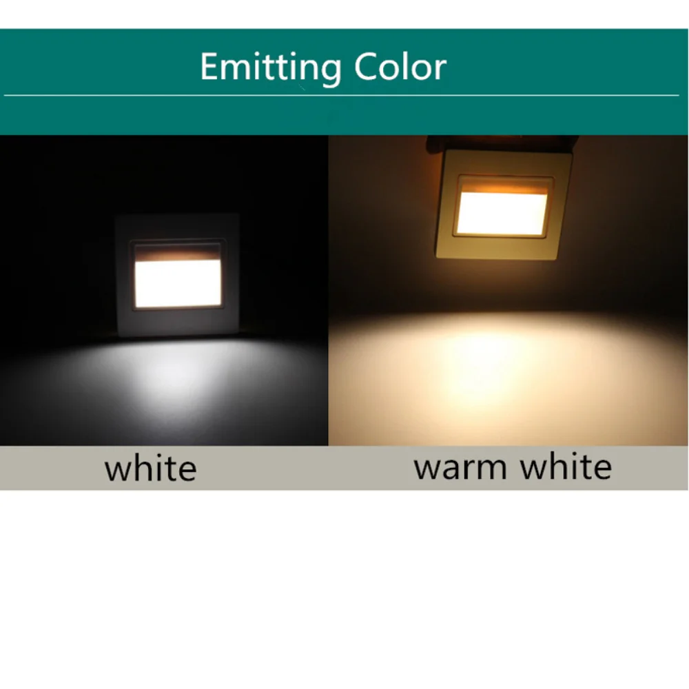 LED Step Light 1.5w Indoor Stair Lamp Wall Corner Night Lights Square Staircase Lamps led wall lamp wall sconces light wall lamp For Villa Hotel Pathway Lobby Stairway