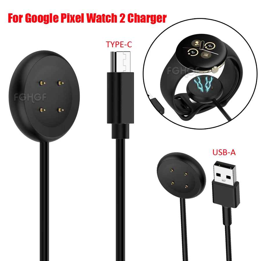 

Magnetic Charging Cable For Google Pixel Watch 2 USB Type C Charger Cord Dock Adapter For Google Pixel 2 Smart Watch Accessories