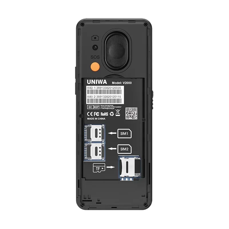 UNIWA V2000 Global 4G Network 2.4 Inch IPS Display SOS Button Elderly Cell Phone With 1700mAh Battery Support one click dialing 6