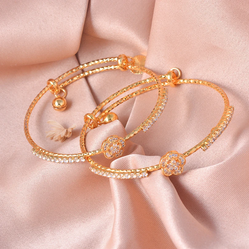 Aliexpress 24k Gold Bracelet For Baby Girl 4pcs 24k Bangles Gold