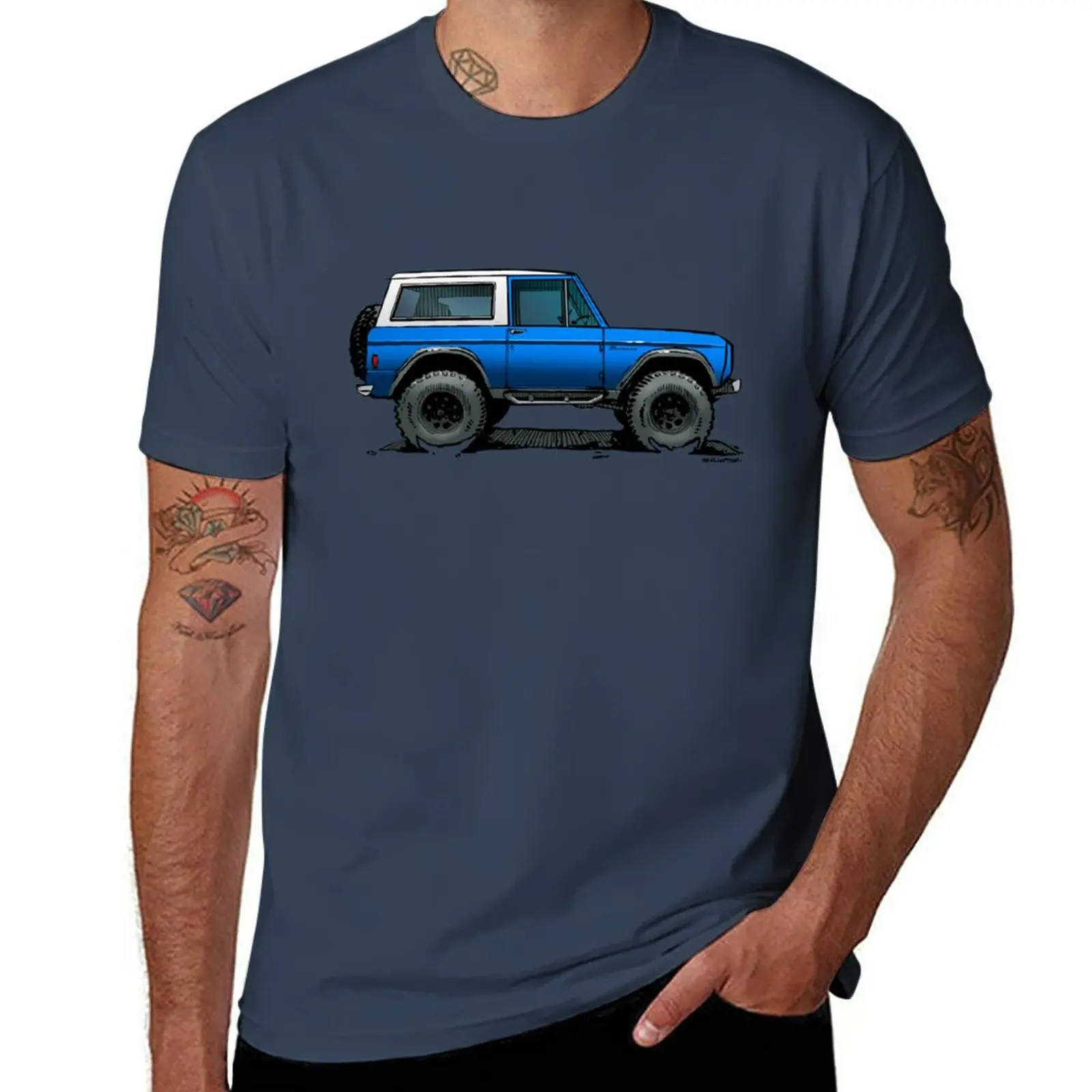 

New Bronco - X-Cab Blue T-Shirt tees quick drying t-shirt blank t shirts mens tall t shirts