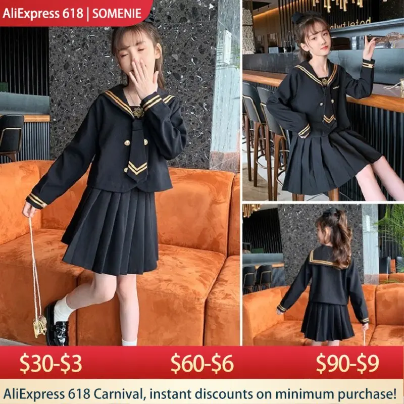 Japanese School Girl Uniform Kid Girl Kid School Uniform Skirt 4