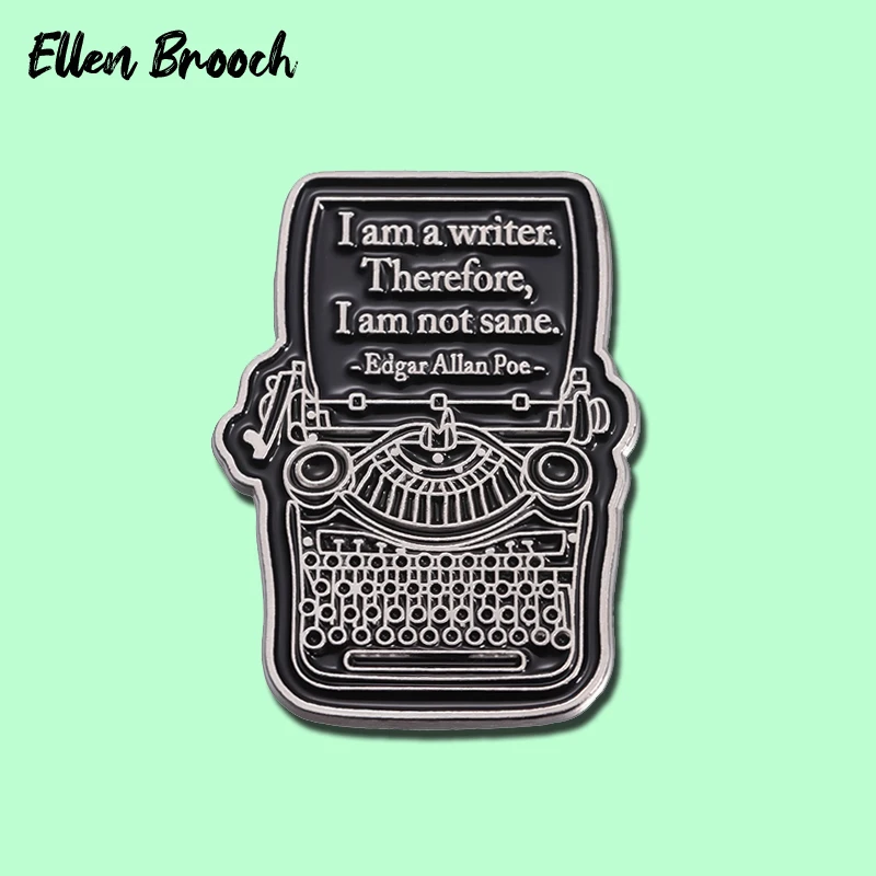 Я писатель, поэтому я не та же эмалированная заколка, забавная цитата, металлическая брошь, значки на лацкан, ювелирные изделия, подарок для друзей Я писатель, поэтому я не та же эмалированная заколка, забавная цитата, металлическая брошь, значки на лацкан, ювелирные изделия, подарок для друзей