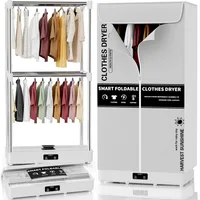 Portable Foldable Clothes Dryer with Timer Function for Home Apartments and RV Use Large Capacity Electric Drying Rack with Eas