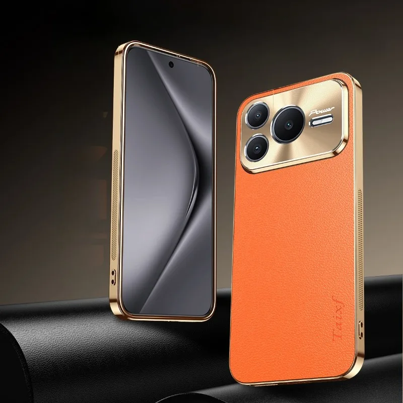 Honor Power2 Shockproof PU Leather Case with Lichee Pattern and Lens Protection