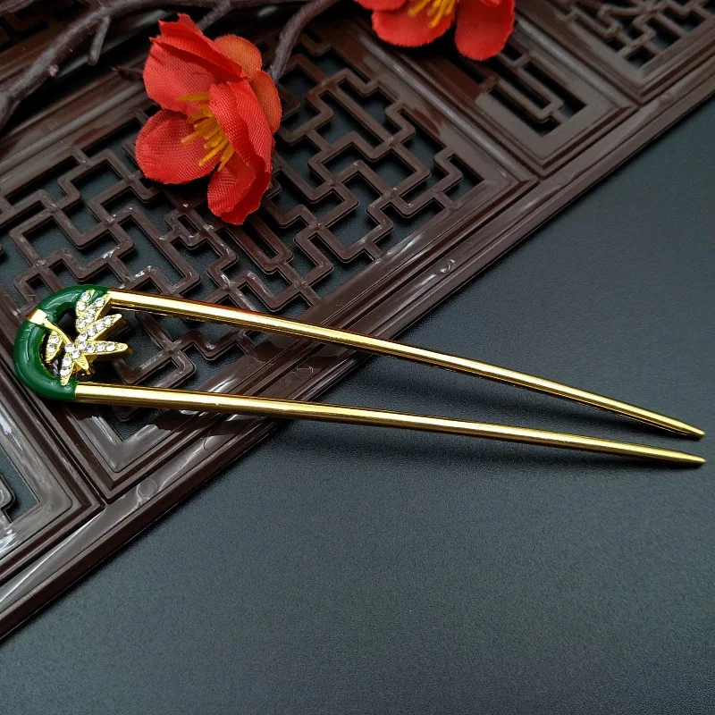 여성용 핸드메이드 헤어 액세서리, 금속 머리핀, 신부 헤드웨어, 가방당 10 개, 128x24mm