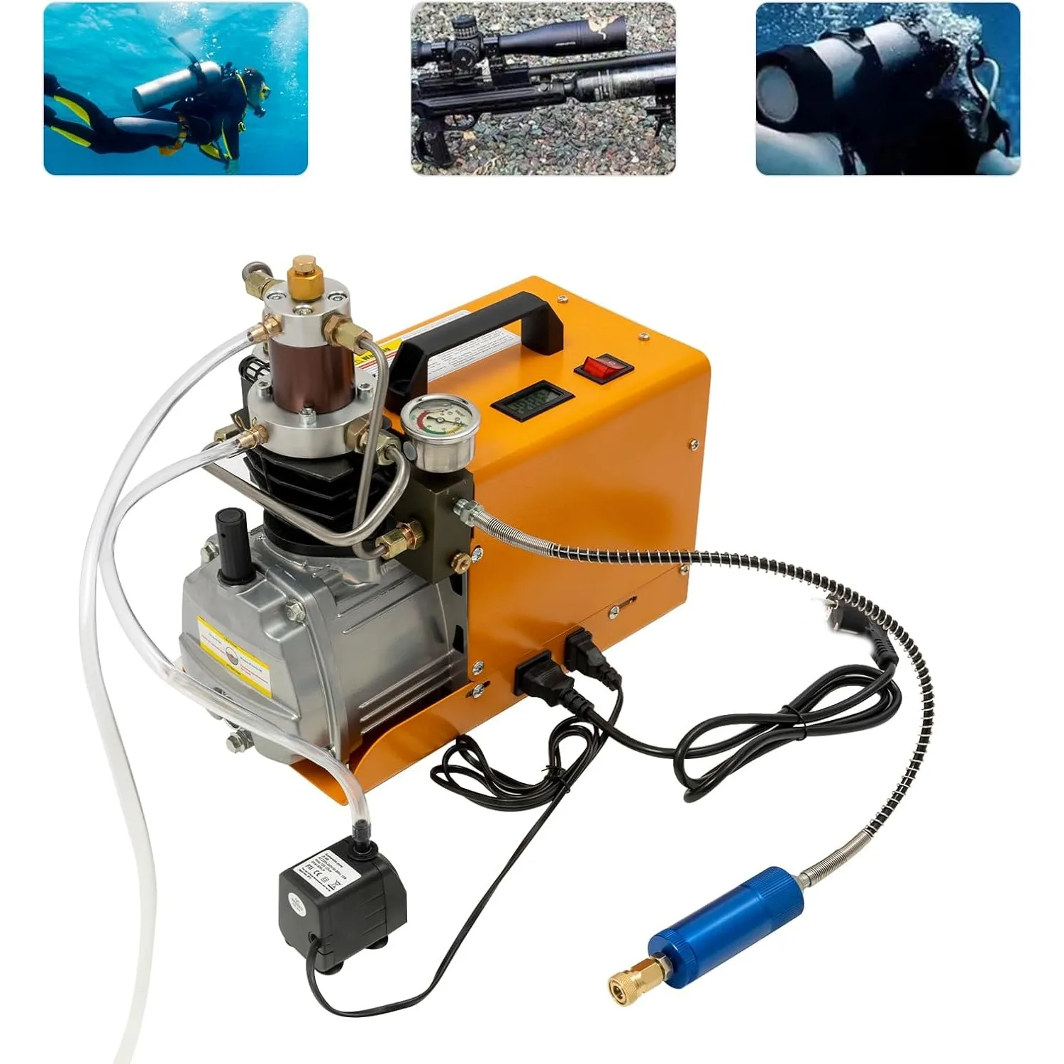 PCP-Kompressor 300 Bar Hochdruckkompressor Hochdruck-Luftpumpe Kompressorpumpe PCP-Luftkompressor 1800 W 30 MPa 4500 PSI – Detail 4