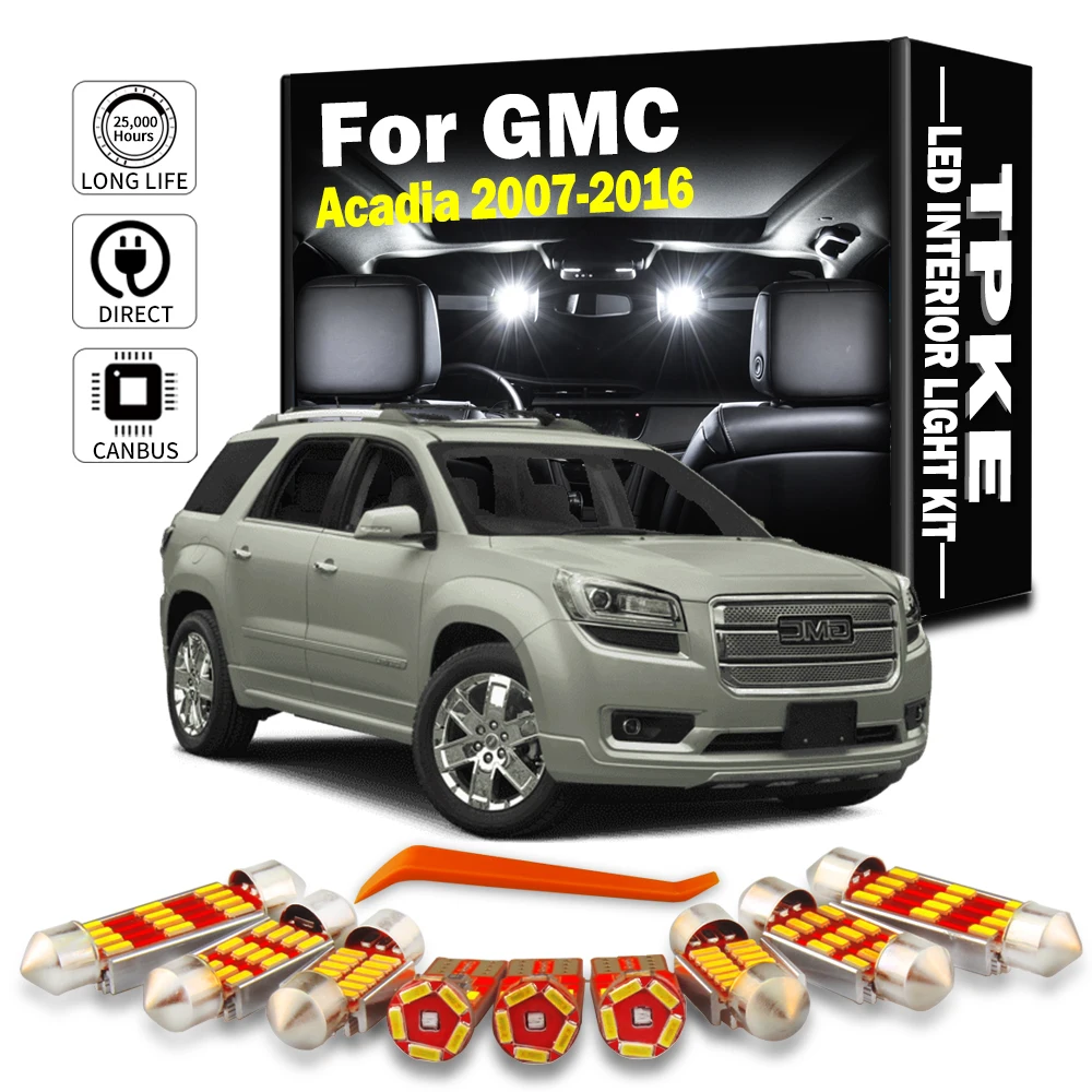 

TPKE 17 шт., интерьерная карта, купол, фотоэлемент, комплект для GMC дорогой 2007 2008 2009 2010 2011 2012 2013-2014, аксессуары