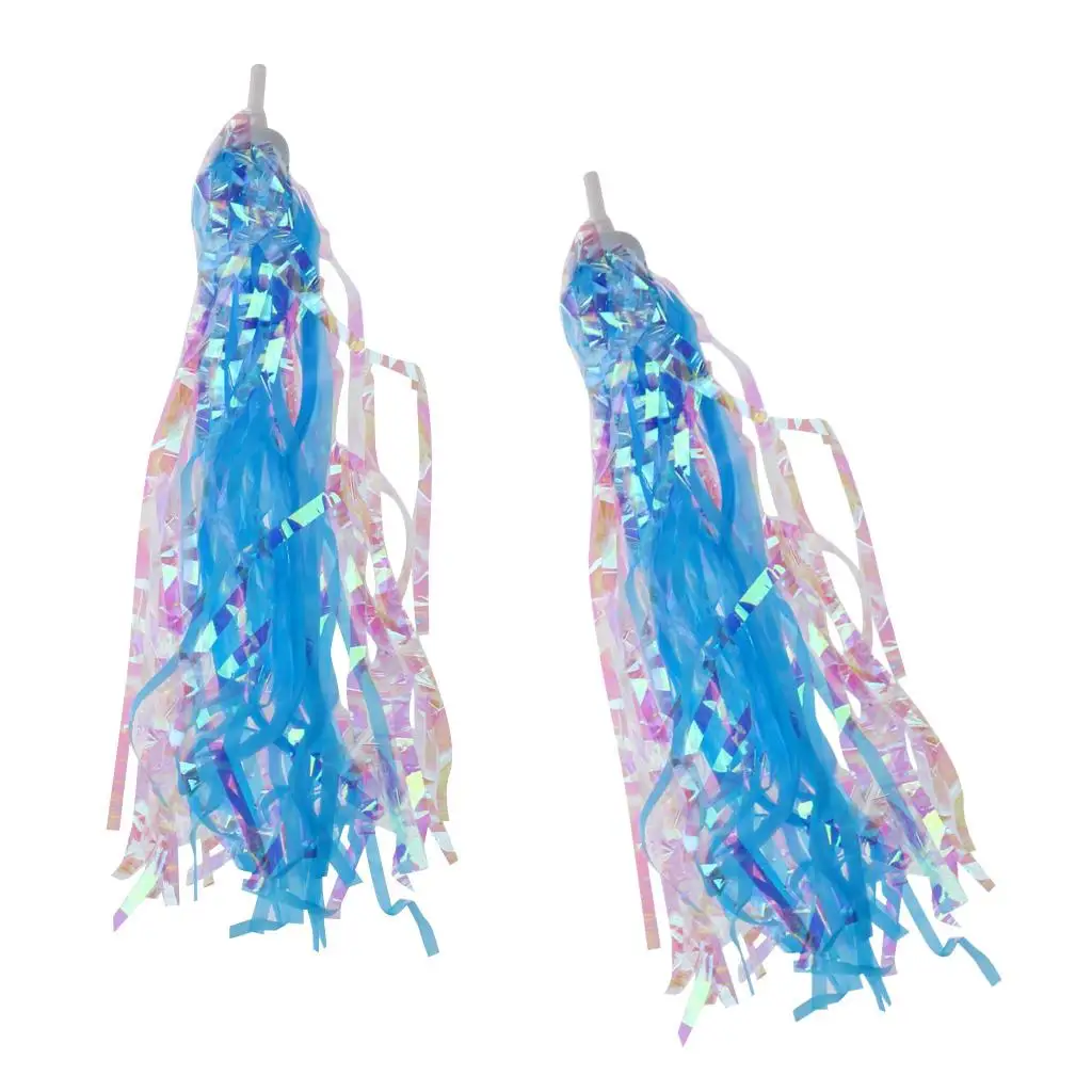 2pcs Grips Retro Pom Pom Tassels Handlebar Streamers for Kid bicycle handlebar tassels