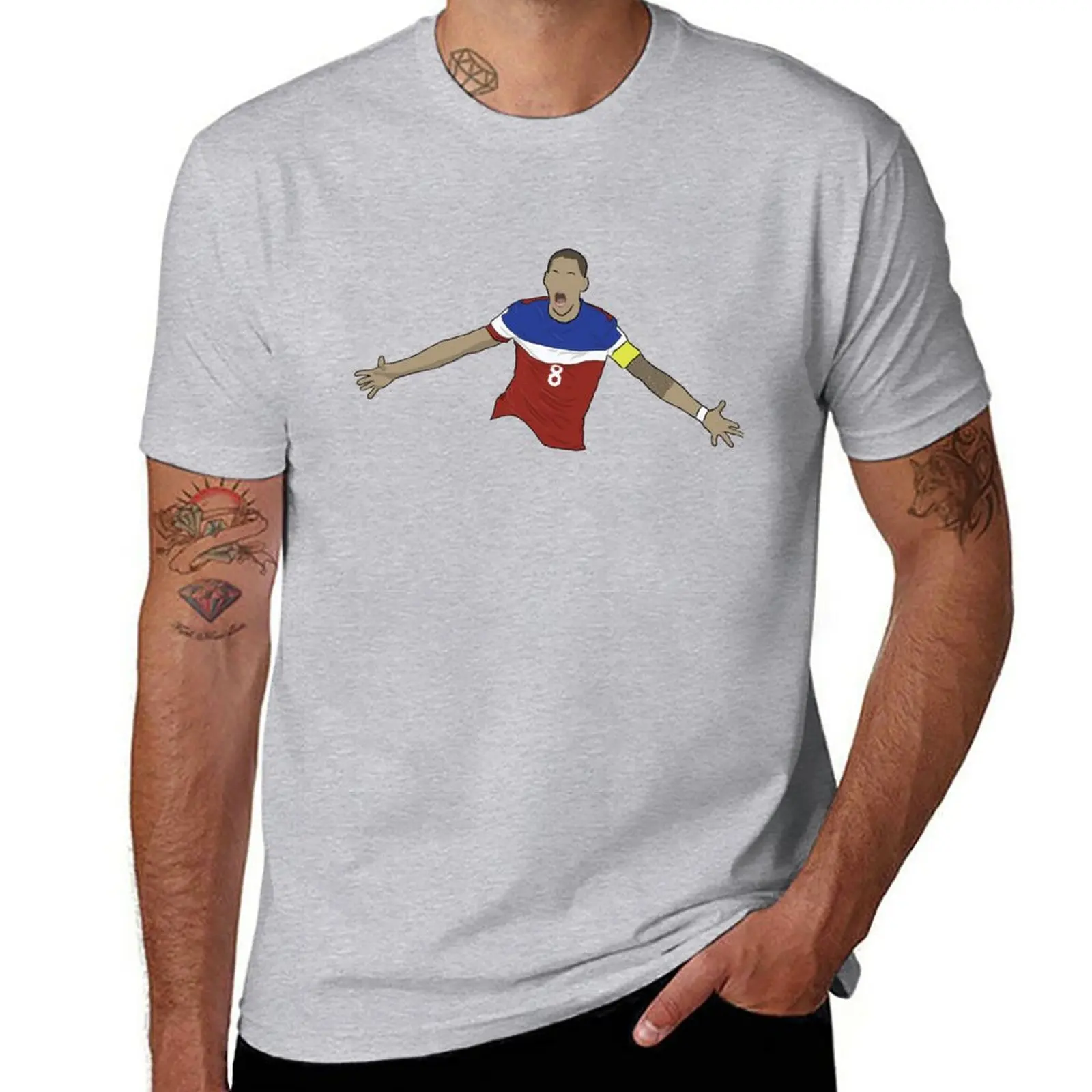 

New Clint Dempsey Deuce USMNT T-Shirt custom t shirt quick drying t-shirt Aesthetic clothing Men's t shirts