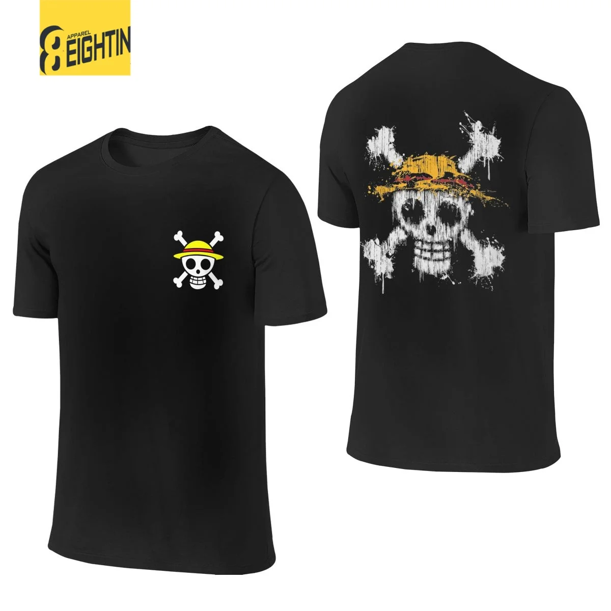 One Piece Straw Hat Pirates T Shirts Men 100 Cotton Humor T Shirt