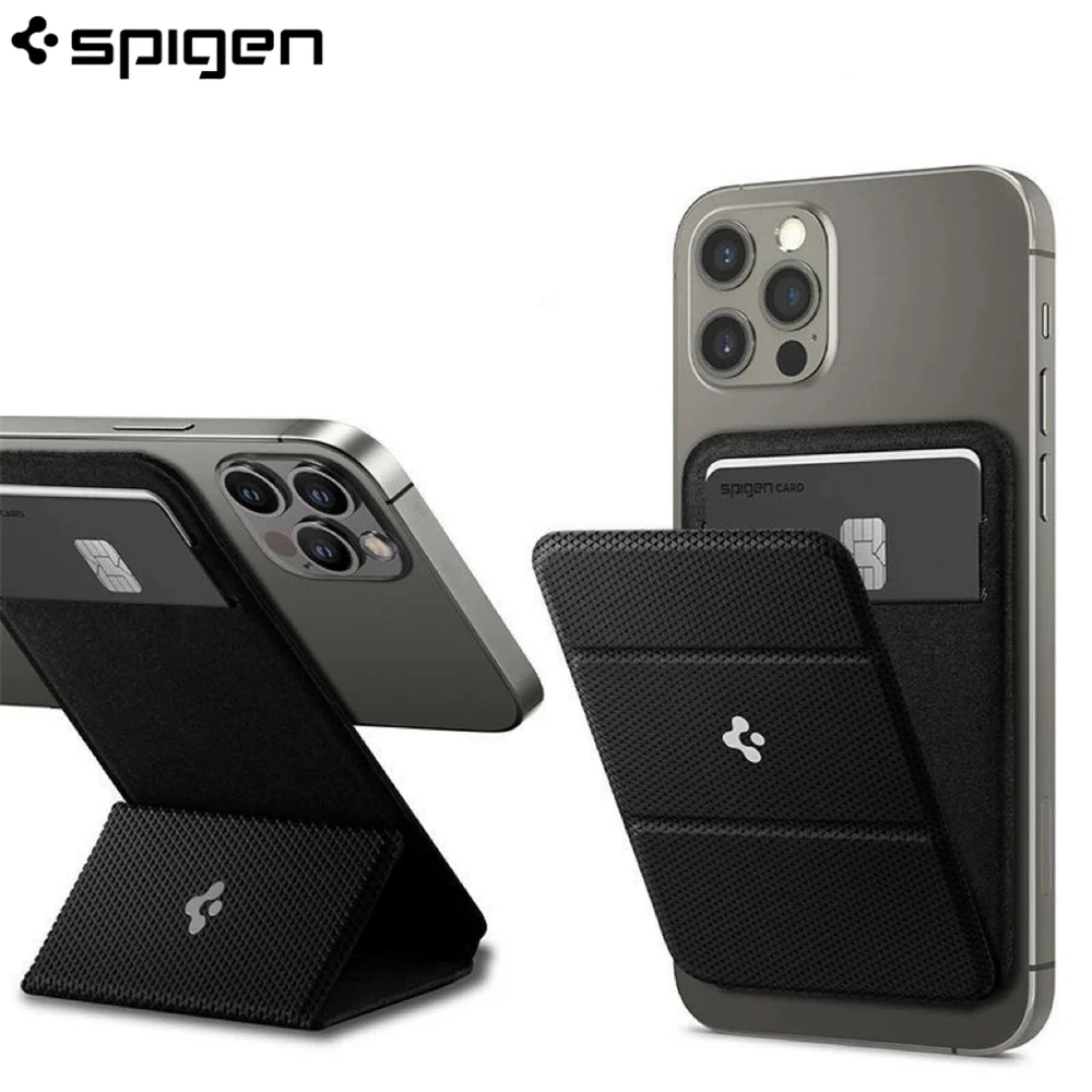 Original Spigen Leder-Faltmagnet-Matte-Wallet-Kartenhalter für MagSafe Kartenhalterung für iPhone 17 16 15 14 13 Pro Max Air – Detail 15