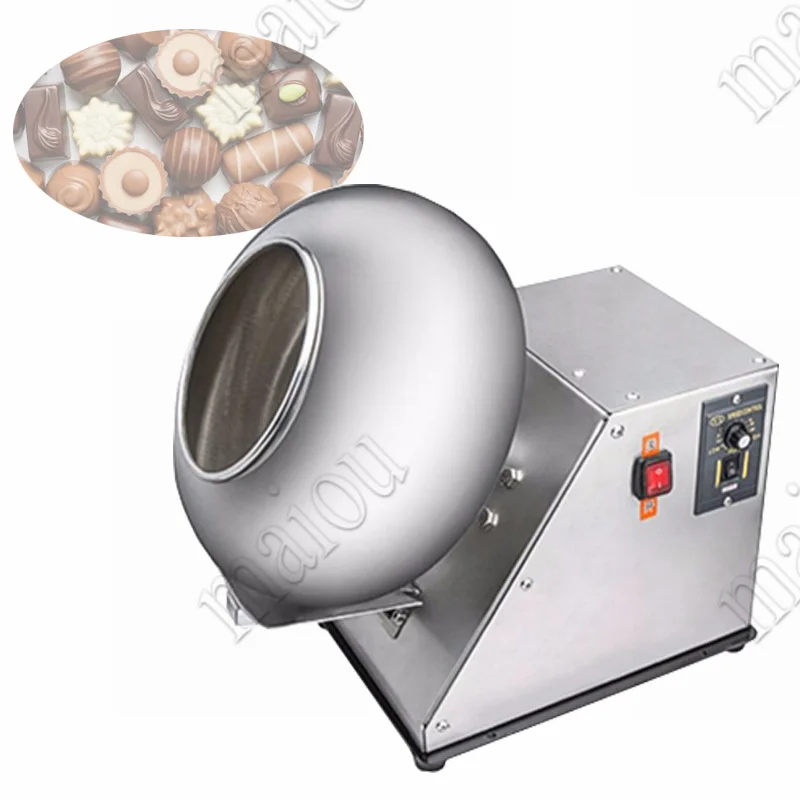 

Small Stainless Steel Automatic Coater Pan Peanut Coating Machine For Sugar Candy Chocolate Belt Nuts Flour Food
