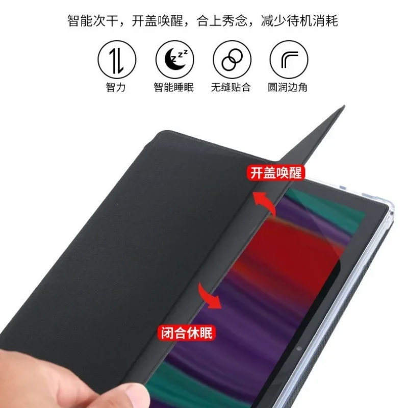 Premium Slim Flip Cover with Auto Sleep/Wake and Soft TPU Back